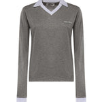 T-shirt in jersey con logo MJLA57 192QF052N MIU MIU 