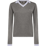 T-shirt in jersey con logo MJLA57 192QF052N MIU MIU 