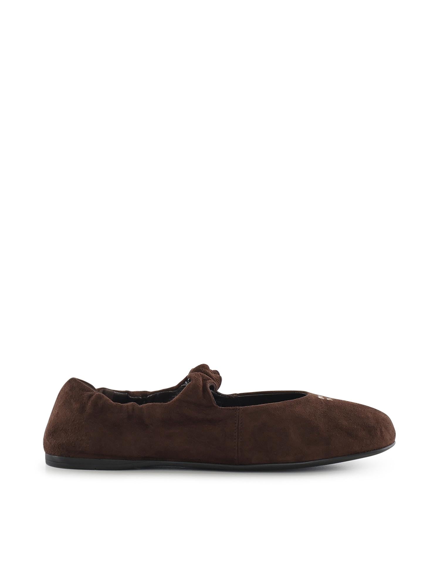 Ballerine Ruches in camoscio 5F340E 008F0003 MIU MIU 