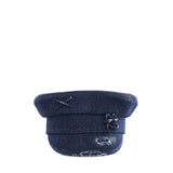 Cappello Baker Boy in denim distressed KPC078PS26  RUSLAN BAGINSKIY 