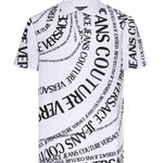 Polo in piqué di cotone con stampa 80GAG6R0 JS556L02 VERSACE JEANS COUTURE 