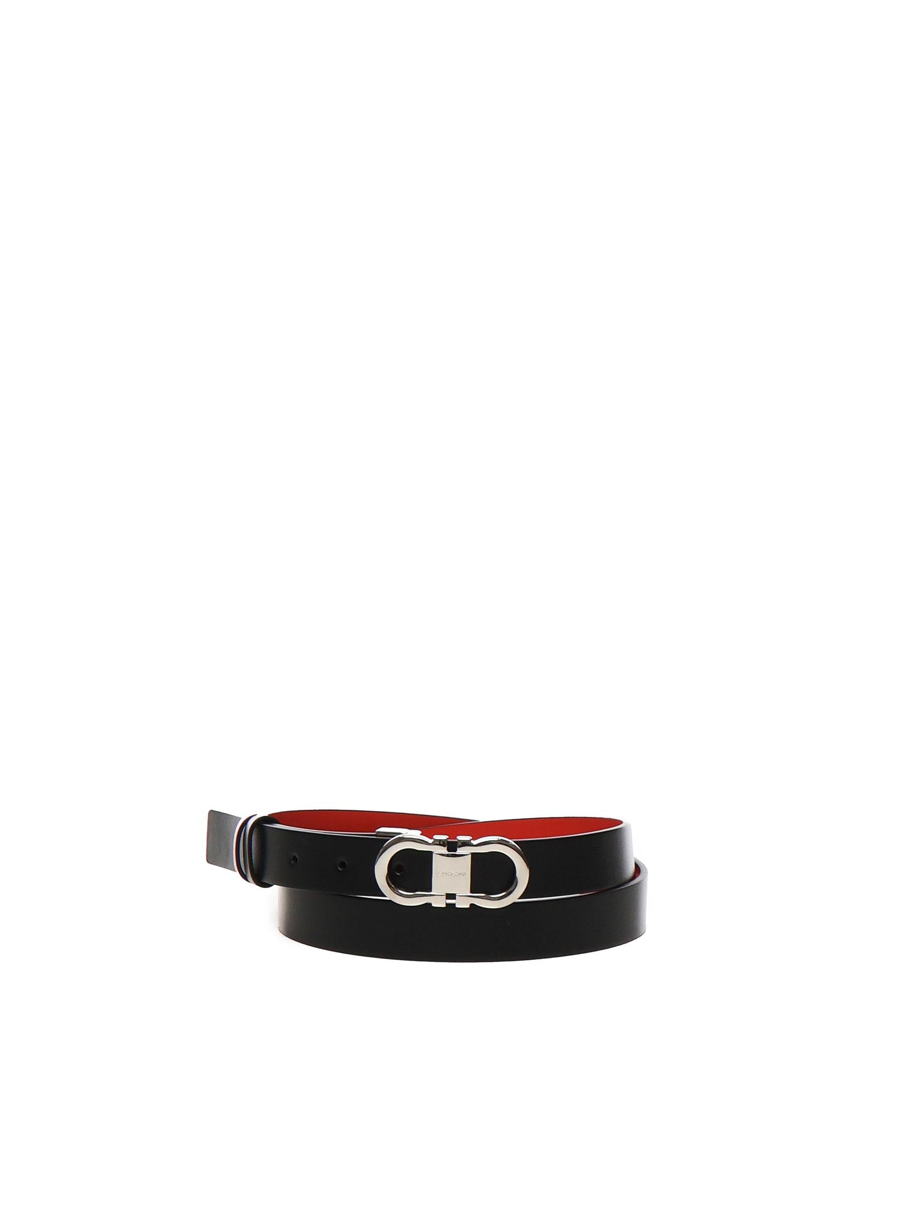 Cintura regolabile e reversibile Gancini<BR/> 230294 781813013 FERRAGAMO 