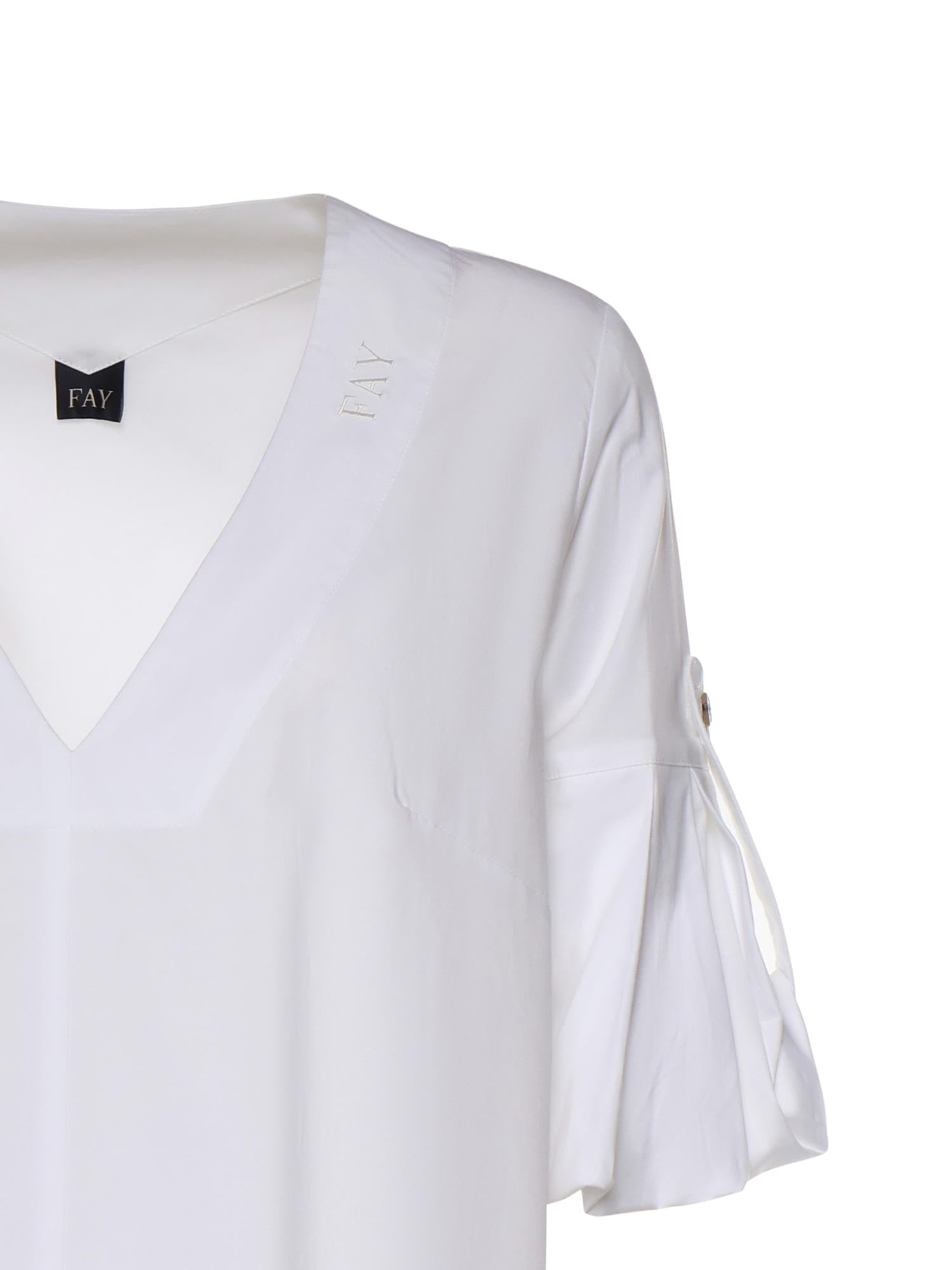 Abito in popeline di cotone N8WE252601SZDH B001 FAY 