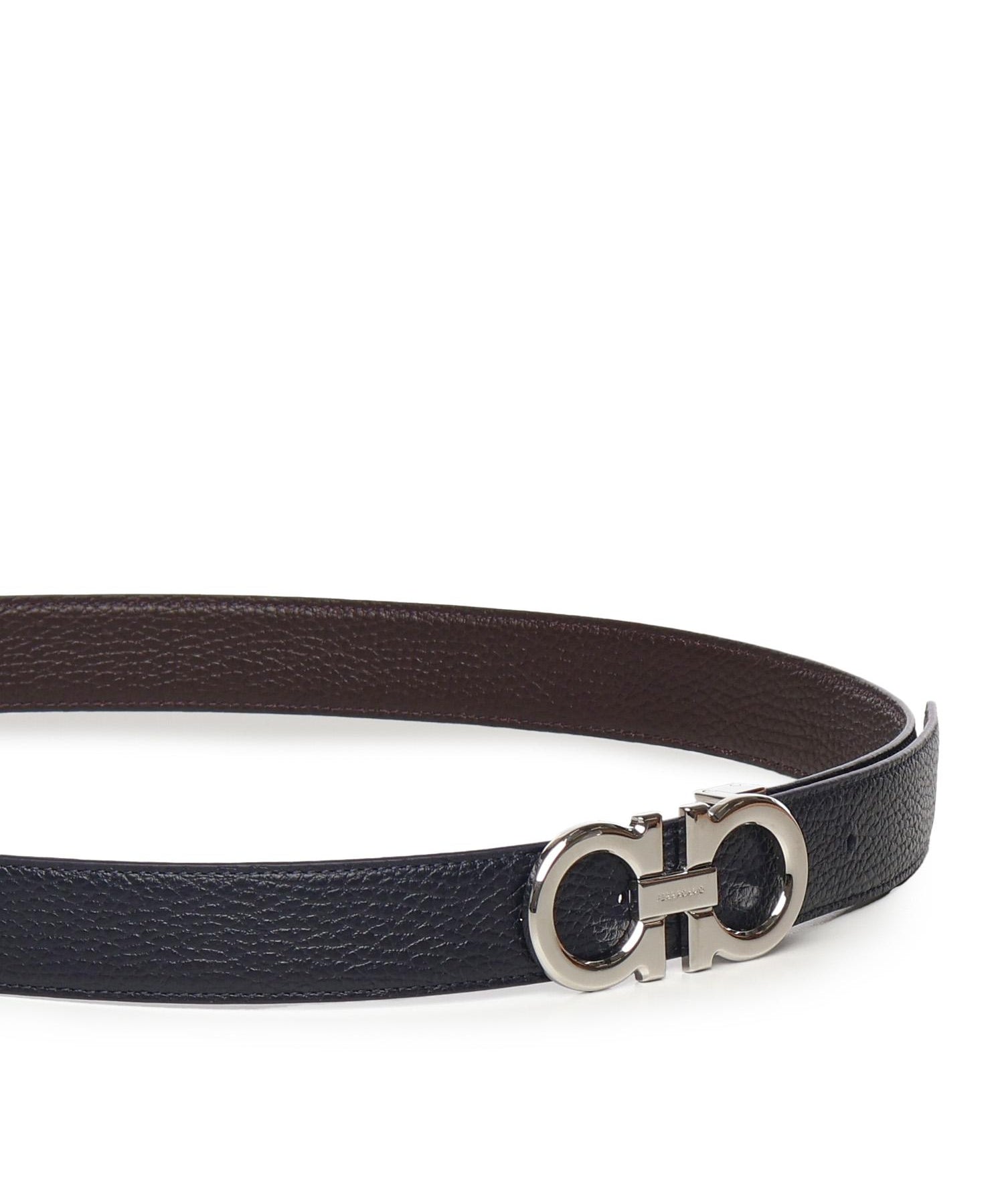 Cintura Gancini in pelle<BR/> 670428 780487002 FERRAGAMO 