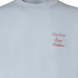 T-shirt Slogan Calligraphy in cotone KTS209CO002 LBE Drôle de Monsieur 