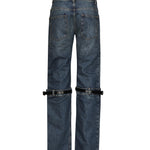 Jeans dritti con fibbia in pelle COPP32F2014 BLU COPERNI 