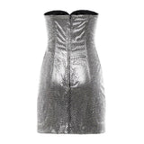 Abito strapless in rete F60EQT GDDHGS0998 DOLCE & GABBANA 