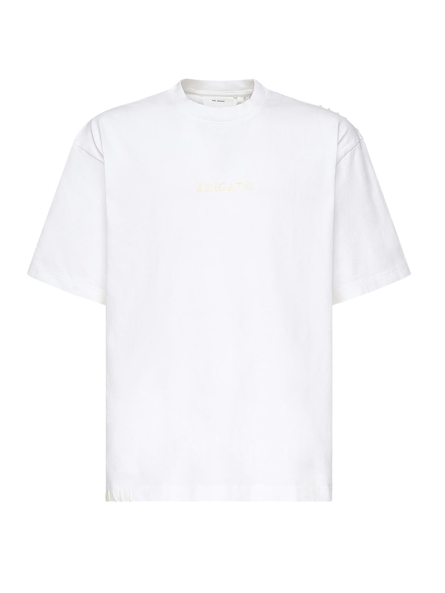 T-shirt con ricamo logo A3443001 WHITE AXEL ARIGATO 