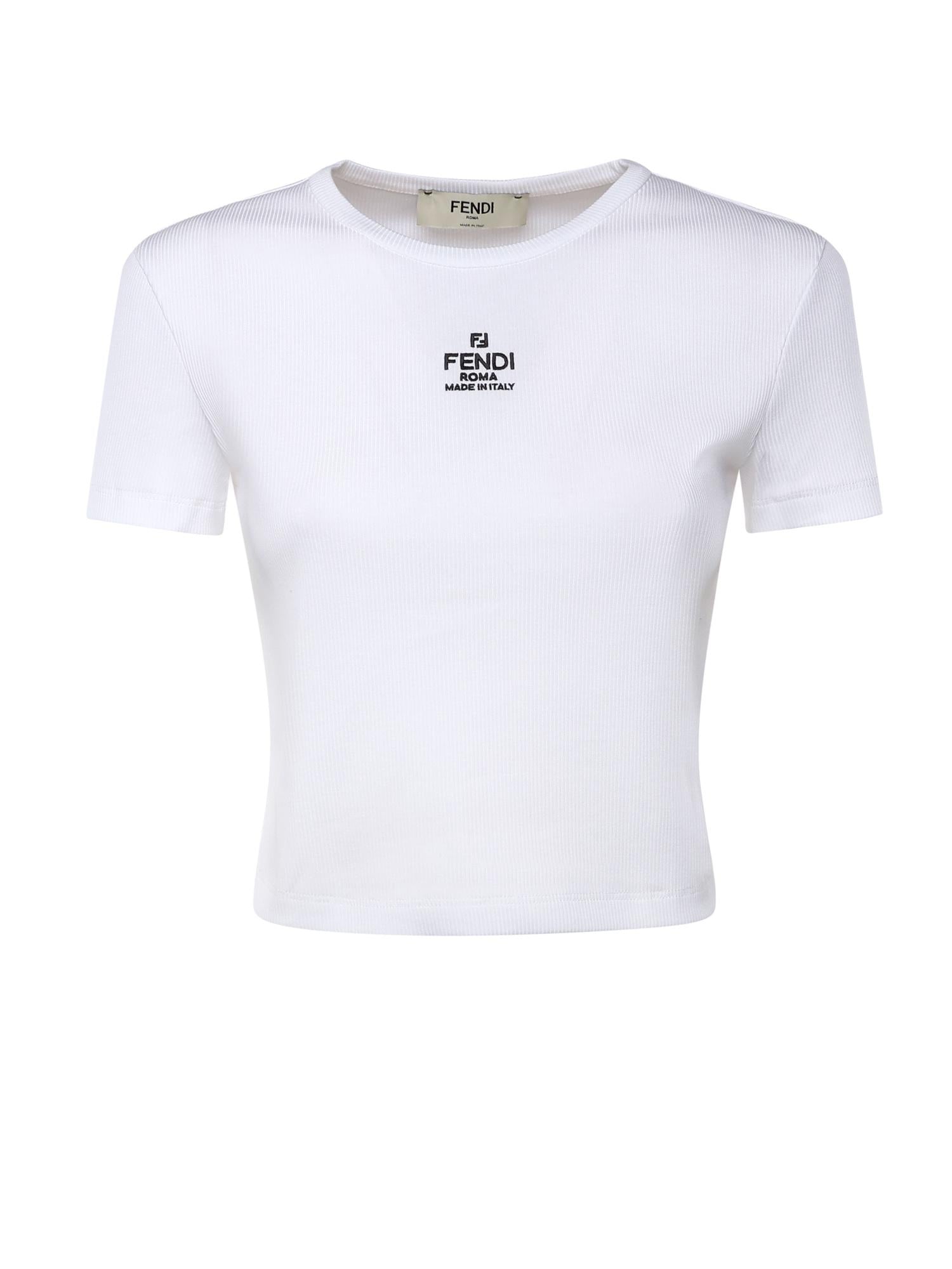 Top cropped in cotone FS8110 ANQMF0ZNM FENDI 