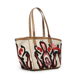 Borsa shopping Marilena con logo 73BS9NA01 MARILENACUOIO/MULTICOLOR V° 73 