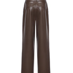 Pantalone gamba larga similpelle 5BGB08 7389AG1DL MARCIANO BY GUESS 