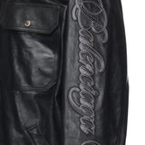 Overshirt in pelle con logo 856341 TRS131000 BALENCIAGA 