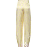 Pantaloni in seta con stampa nappine 80AAA118 N0695162 GENNY 