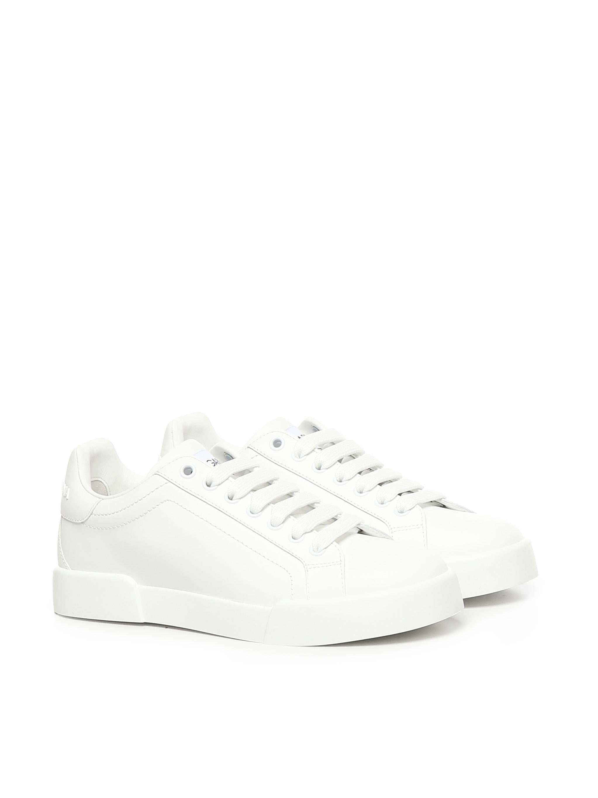 Sneakers Portofino in pelle CK2330 A106580001 DOLCE & GABBANA 