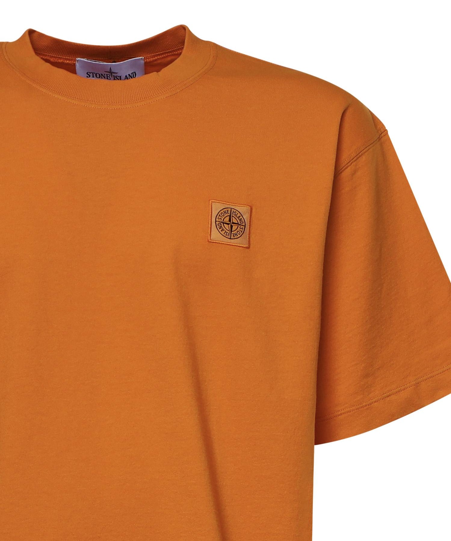 T-shirt con patch Compass in jersey di cotone L1S152100030 S0115V007E STONE ISLAND 