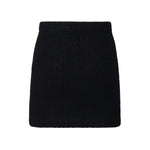 Minigonna in cashmere AW24074SK B SELF-PORTRAIT 
