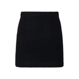 Minigonna in cashmere AW24074SK B SELF-PORTRAIT 