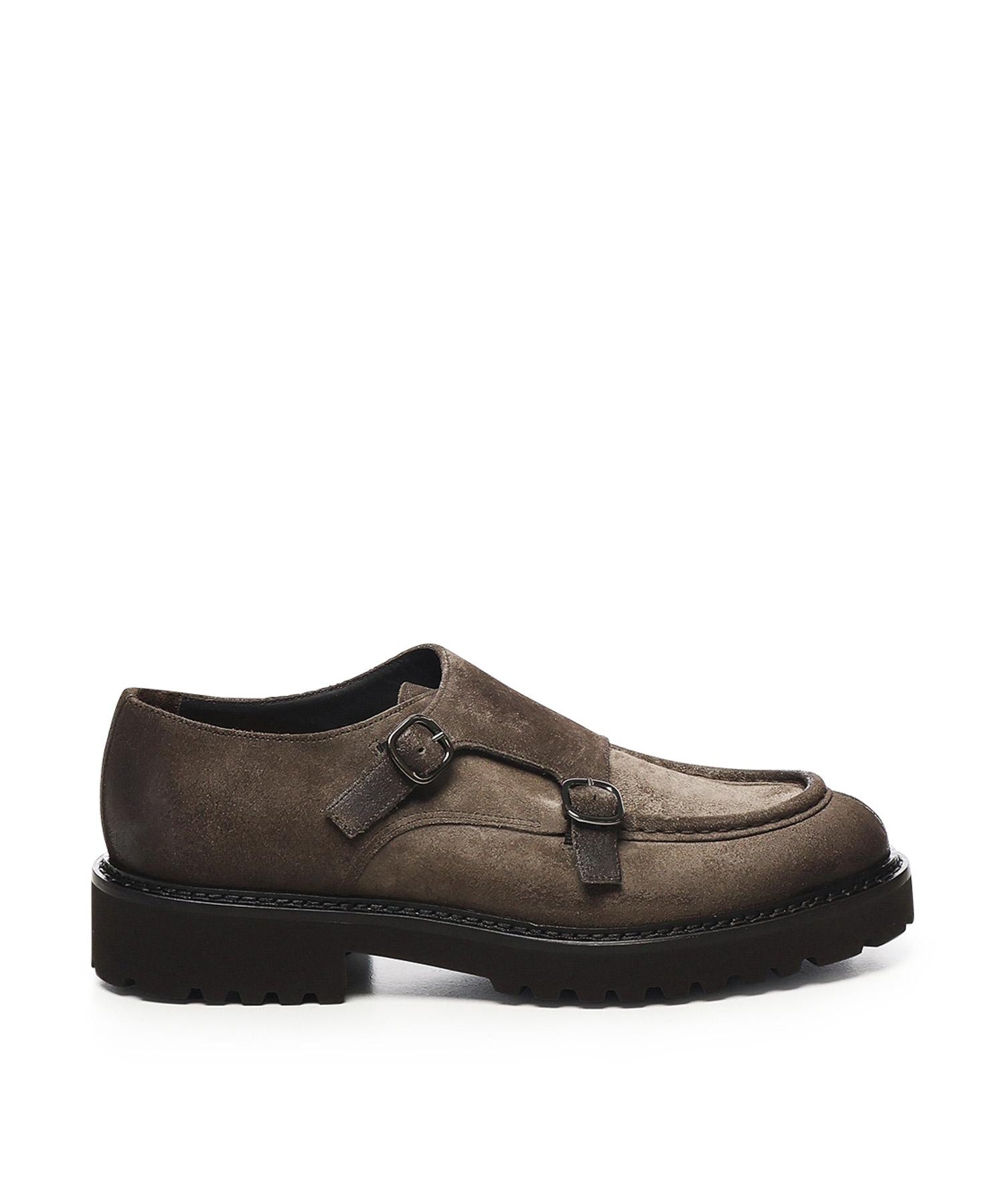 Mocassino doppia fibbia in pelle DU2738PHILUF205 TM39 DOUCAL'S 
