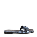 Sandali piatti Miryam<BR/> MIRYAM RETTILE JEANS GIULIANO GALIANO 