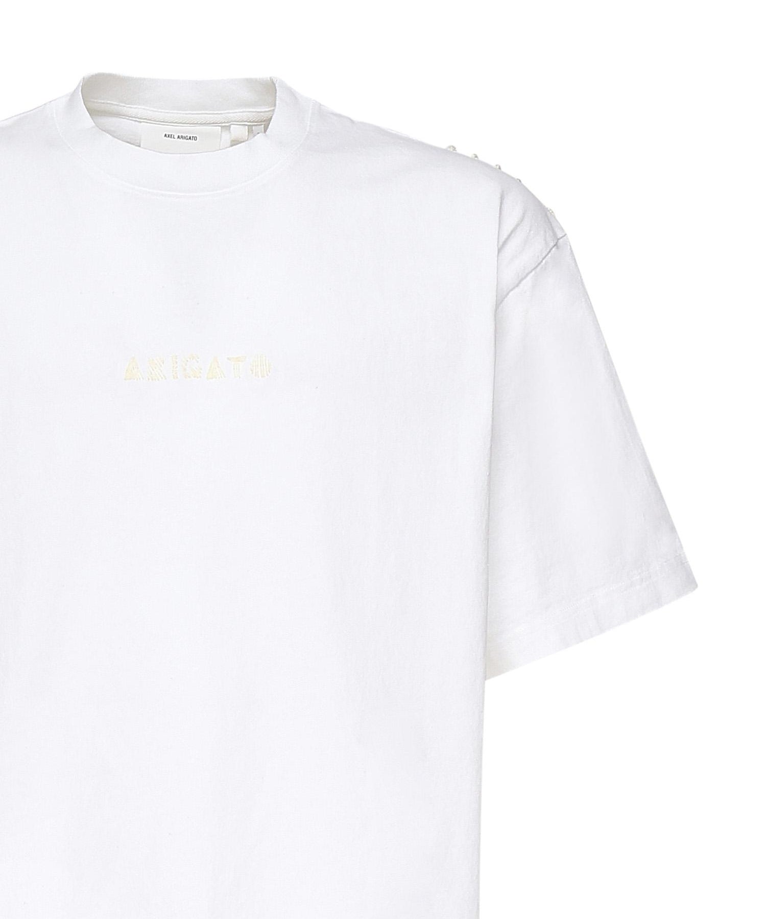 T-shirt con ricamo logo A3443001 WHITE AXEL ARIGATO 