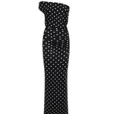 Abito midi in maglia drappeggiata a pois <BR/> RS26108MA B SELF-PORTRAIT 