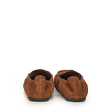 Mocassini Ruches in pelle scamosciata 5D341E 008F0316 MIU MIU 