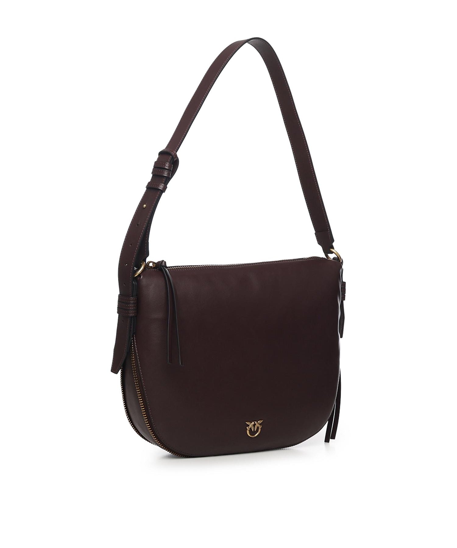 Borsa a spalla hobo in pelle 105113 A0QOLA7Q PINKO 