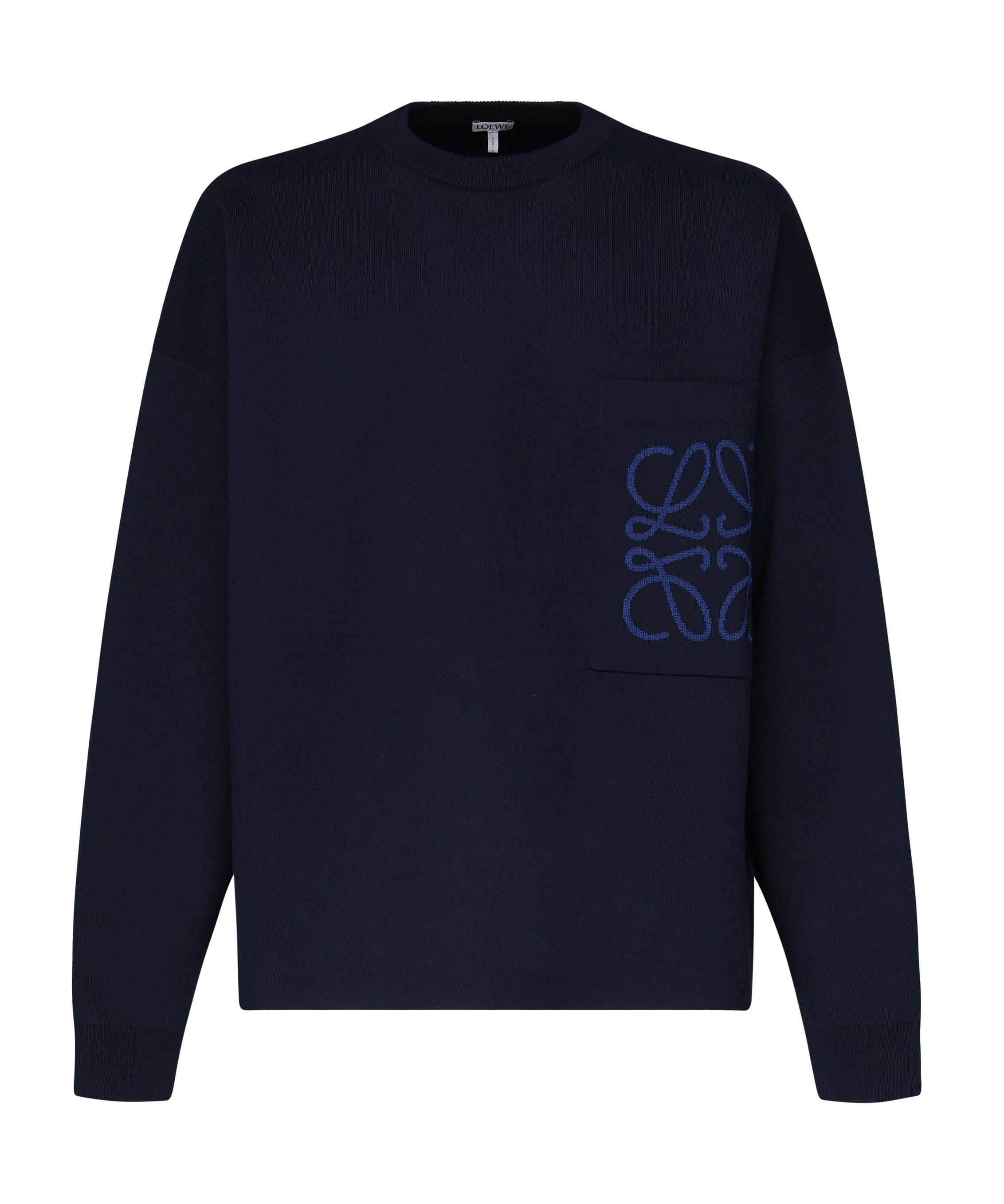 Maglia Anagram in cotone con tasca H526Y14KKI 5110 LOEWE 