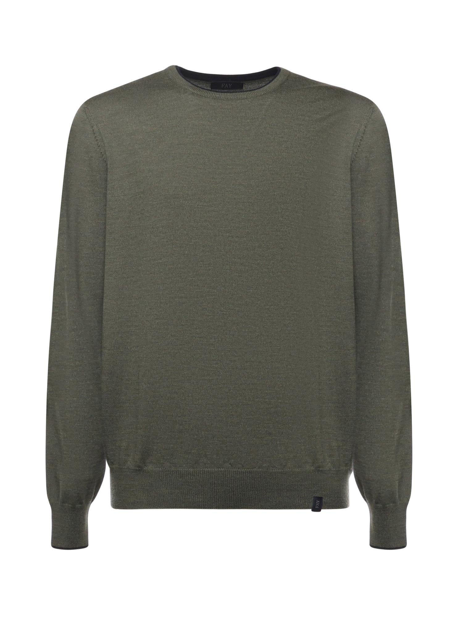 Pull girocollo in lana<BR/> NMMC1512230WJF 7C46 FAY 