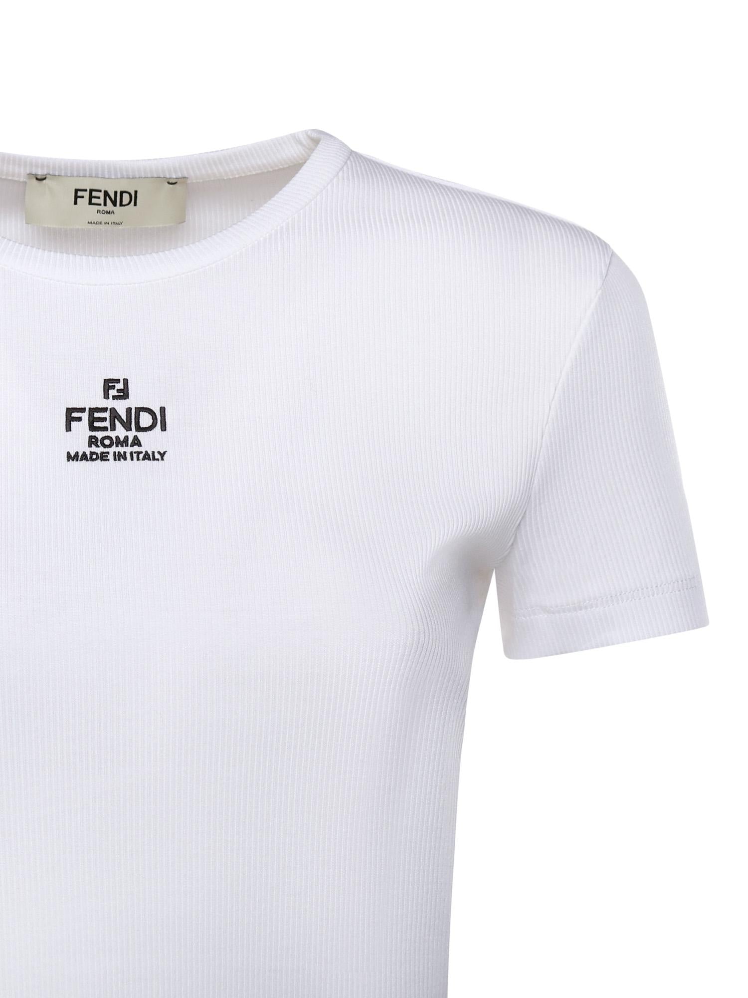Top cropped in cotone FS8110 ANQMF0ZNM FENDI 