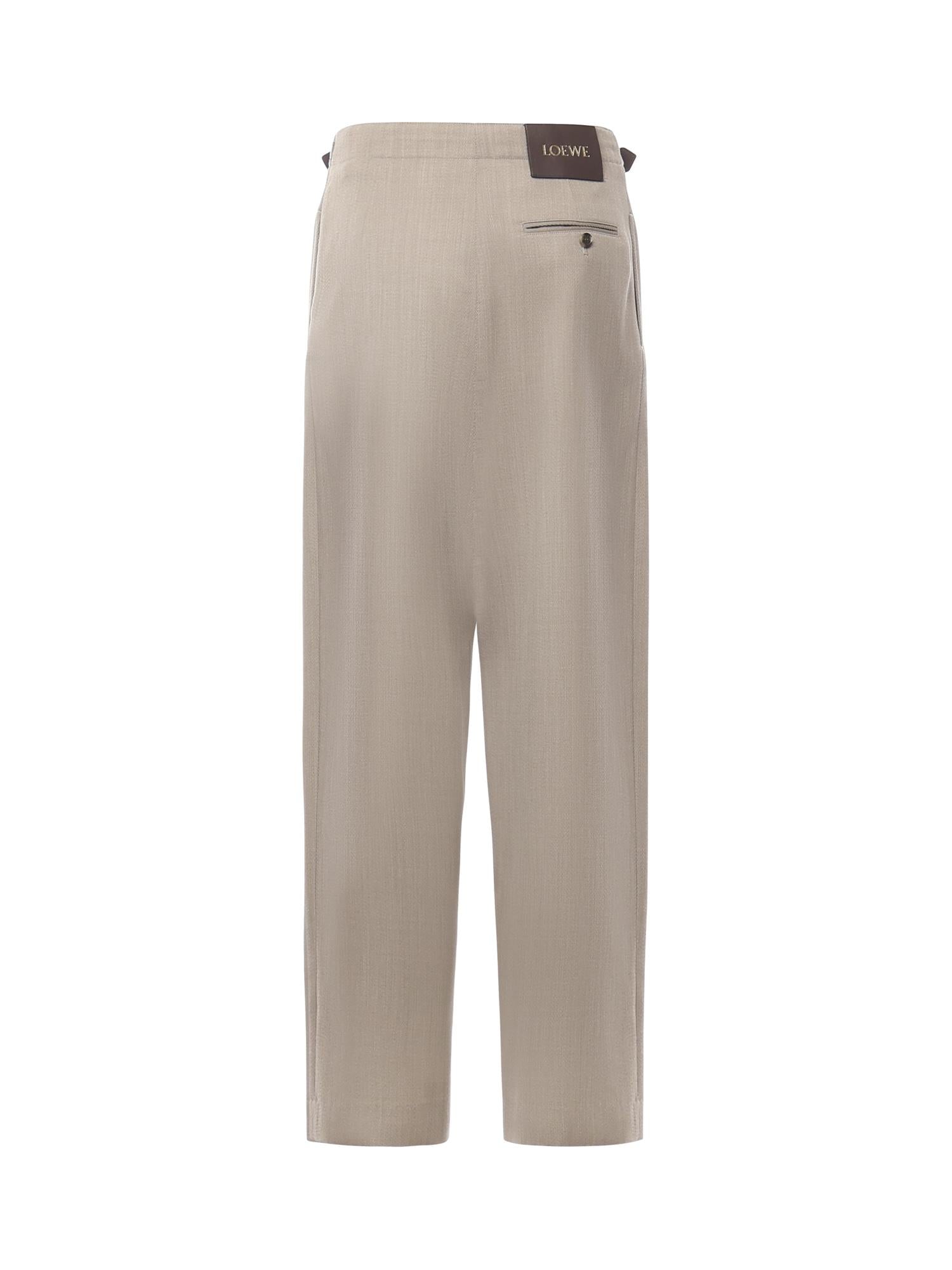 Pantaloni con cintura in lana S540Y04XM8 8586 LOEWE 