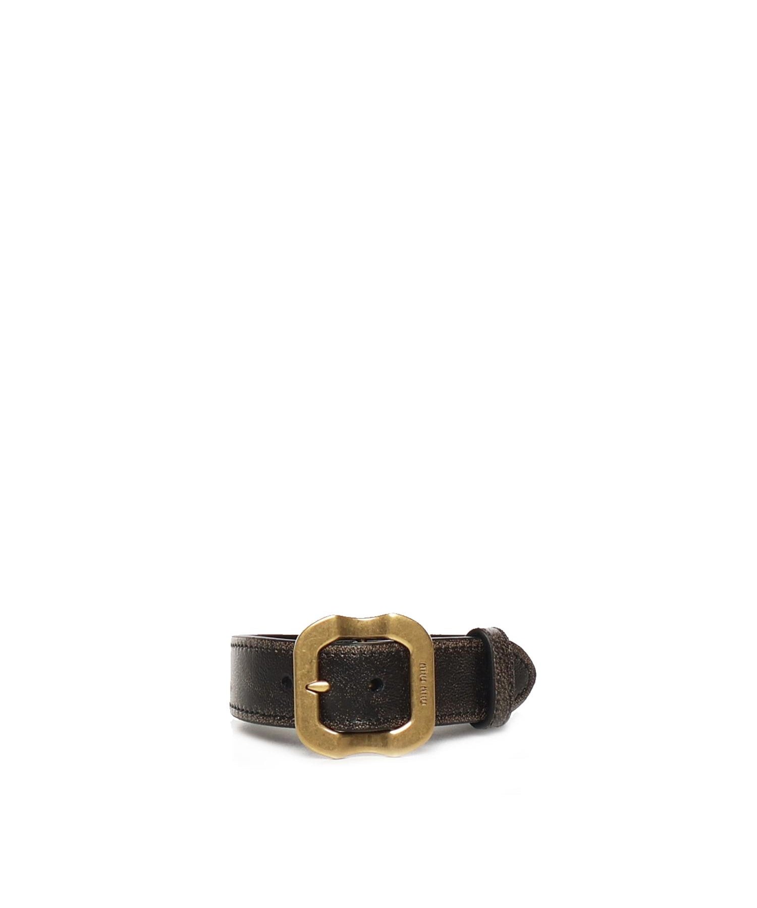 Bracciale in pelle con fibbia 5IB686 AF6PF0EFU MIU MIU 