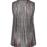 Top in misto viscosa a costine con paillettes DS26SK0S BK01H1SMSMB MISSONI 