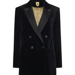 Blazer doppiopetto in velluto di cotone 2521046181600 007 MAX MARA 