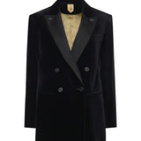 Blazer doppiopetto in velluto di cotone 2521046181600 007 MAX MARA 