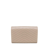 Pochette con catena Cassandre in pelle grain de poudre 377828 BOW012721 SAINT LAURENT 
