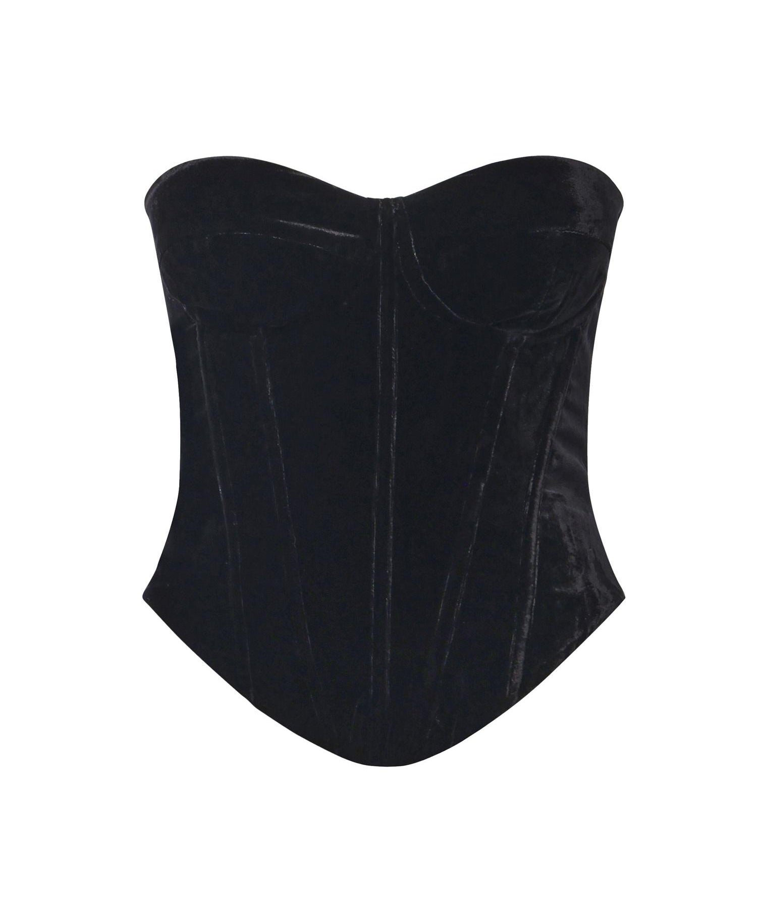 Top bustier in velluto 115256 100 ROTATE 
