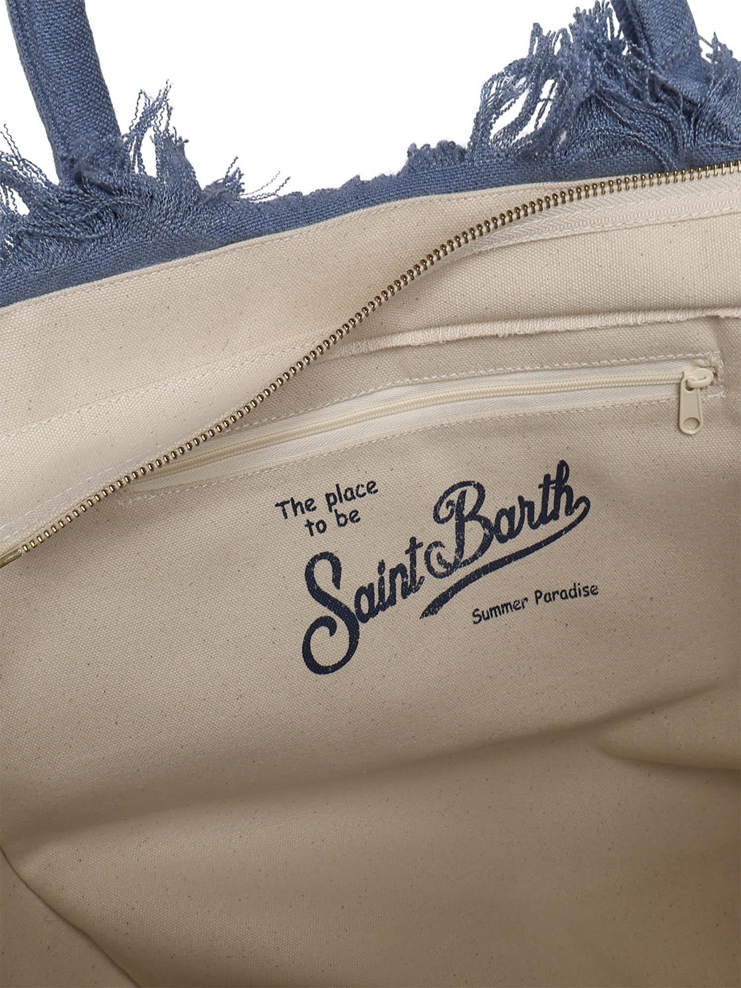 Borsa Vanity in lino con logo VANI022 00262L MC2 SAINT BARTH 