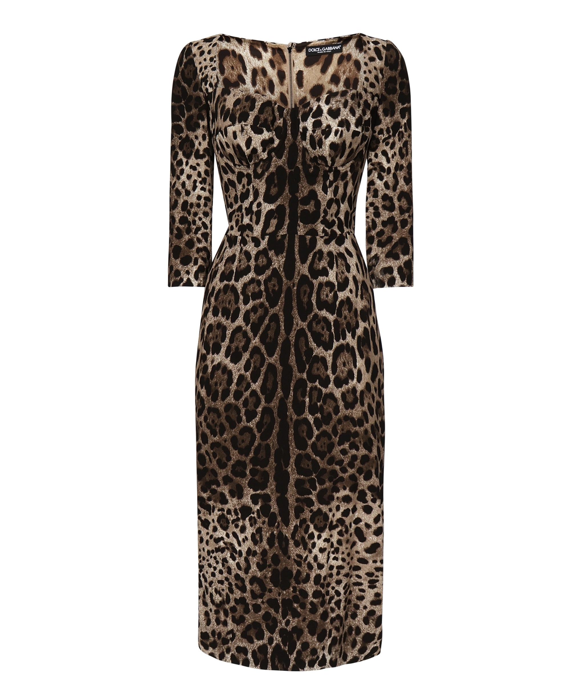 Abito bustier in stampa leo F6C1ET FSRKIHY13M DOLCE & GABBANA 