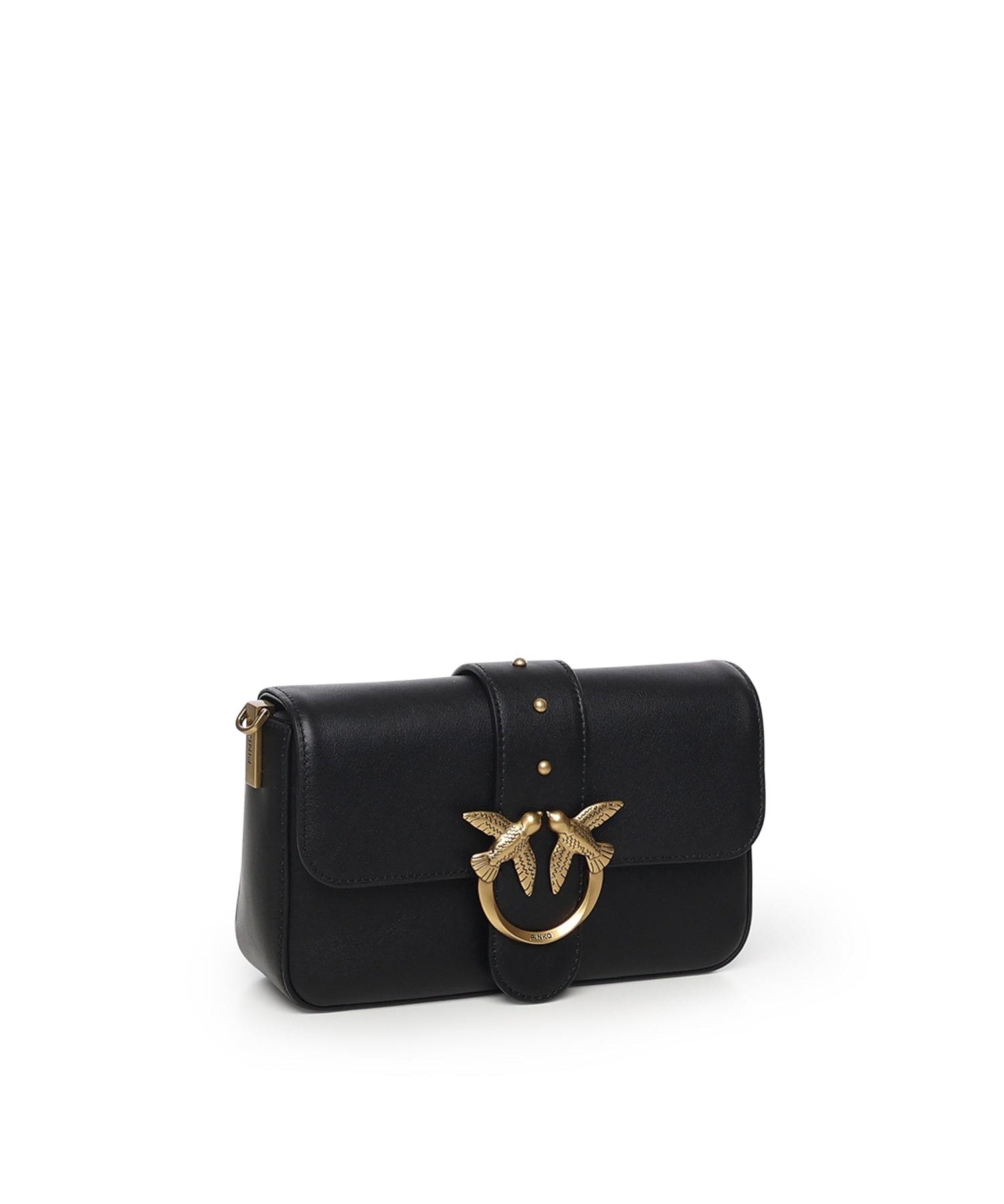Borsa a spalla piccola Mini Love Bag Slouchy in pelle 105824 A0QOZ99Q PINKO 