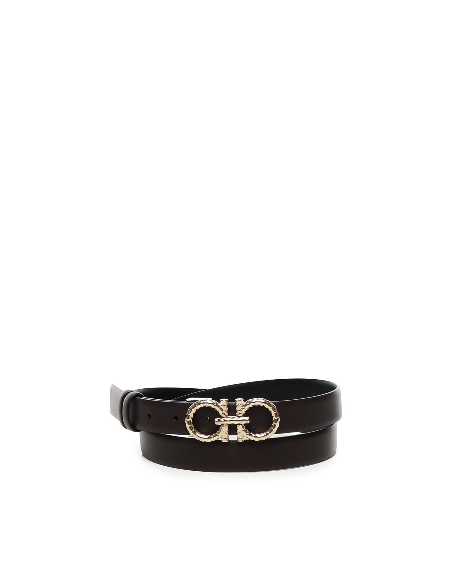 Cintura regolabile e reversibile Gancini<BR/> 230359 780428004 FERRAGAMO 