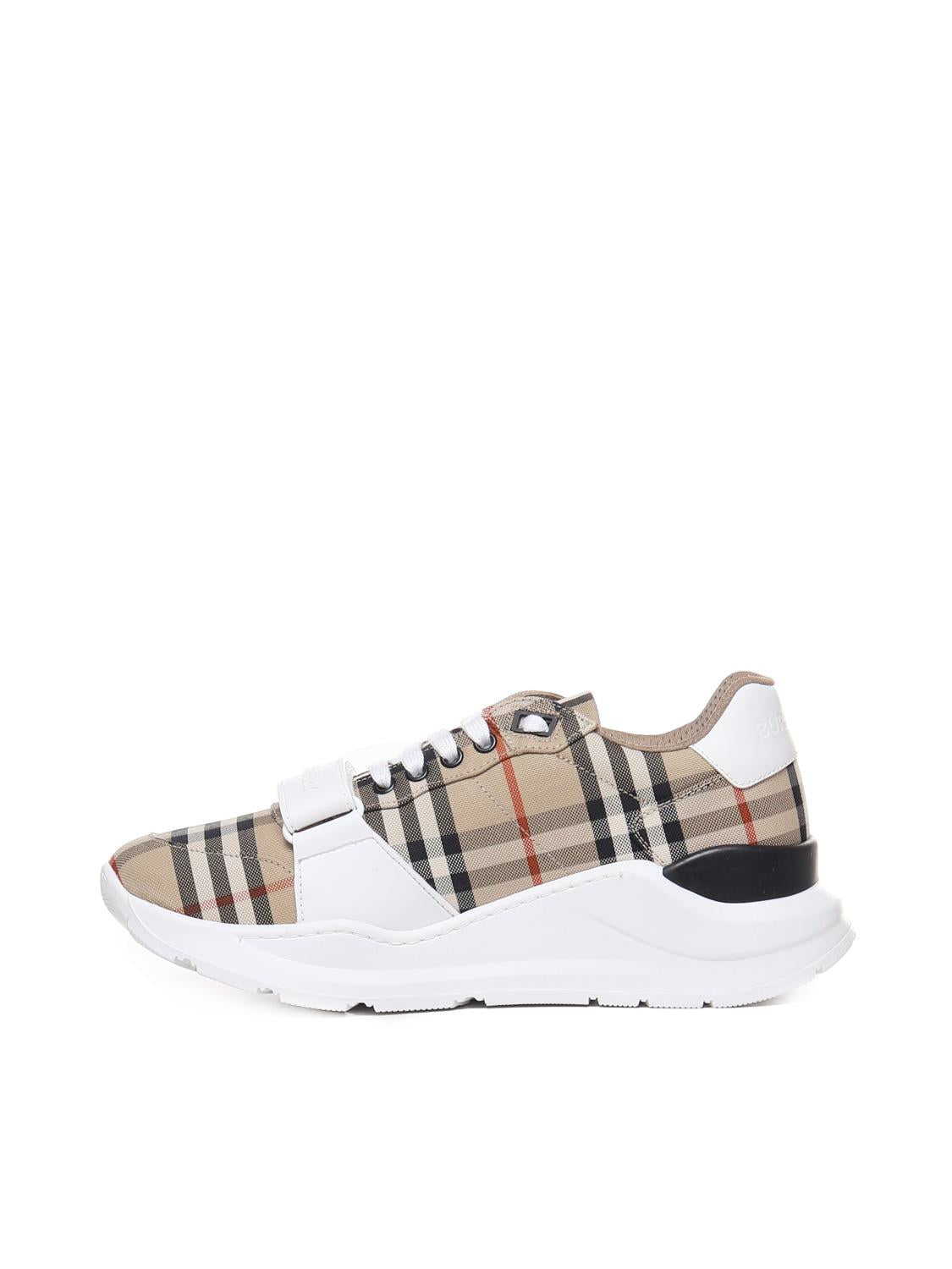 Sneaker Check in cotone e pelle 8048577 A7028 BURBERRY 