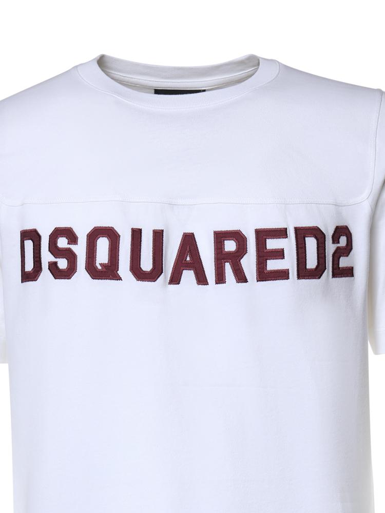 T-shirt in jersey con logo S74GD1527 D20108100 DSQUARED2 