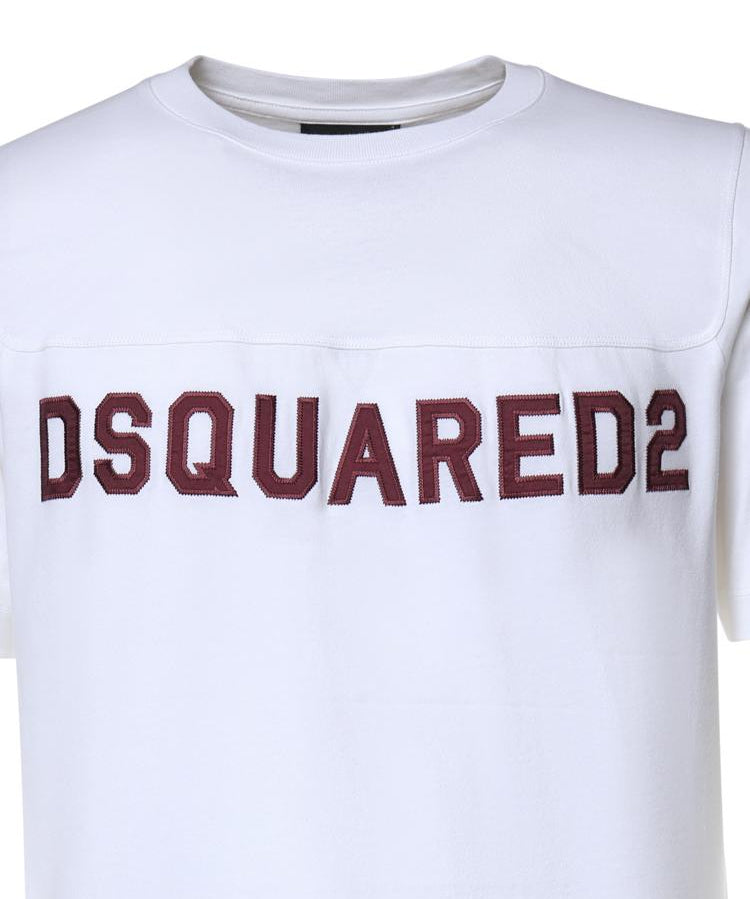 T-shirt in jersey con logo S74GD1527 D20108100 DSQUARED2 