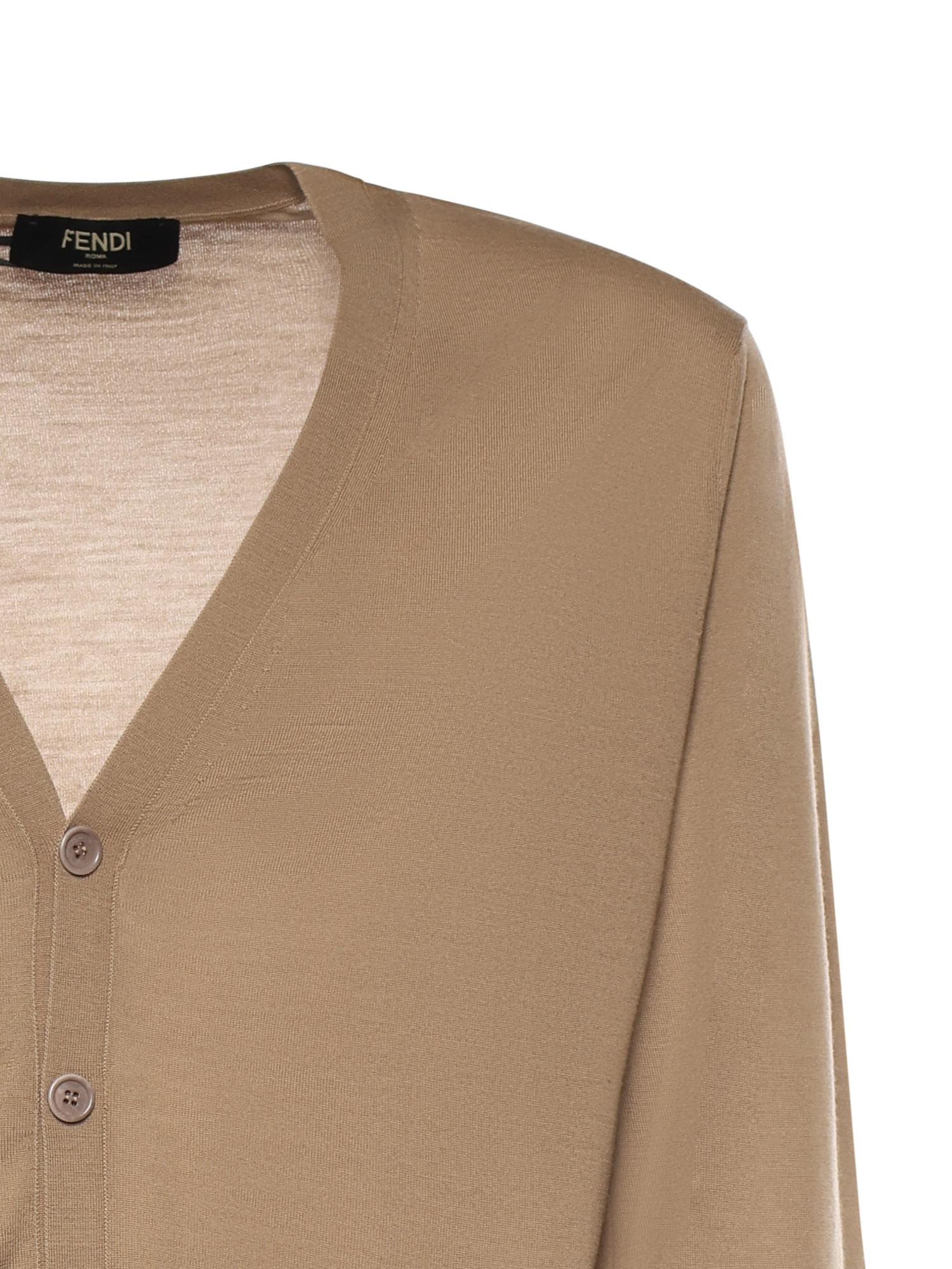 Cardigan in lana leggera FZC491 AR88F0TZ8 FENDI 