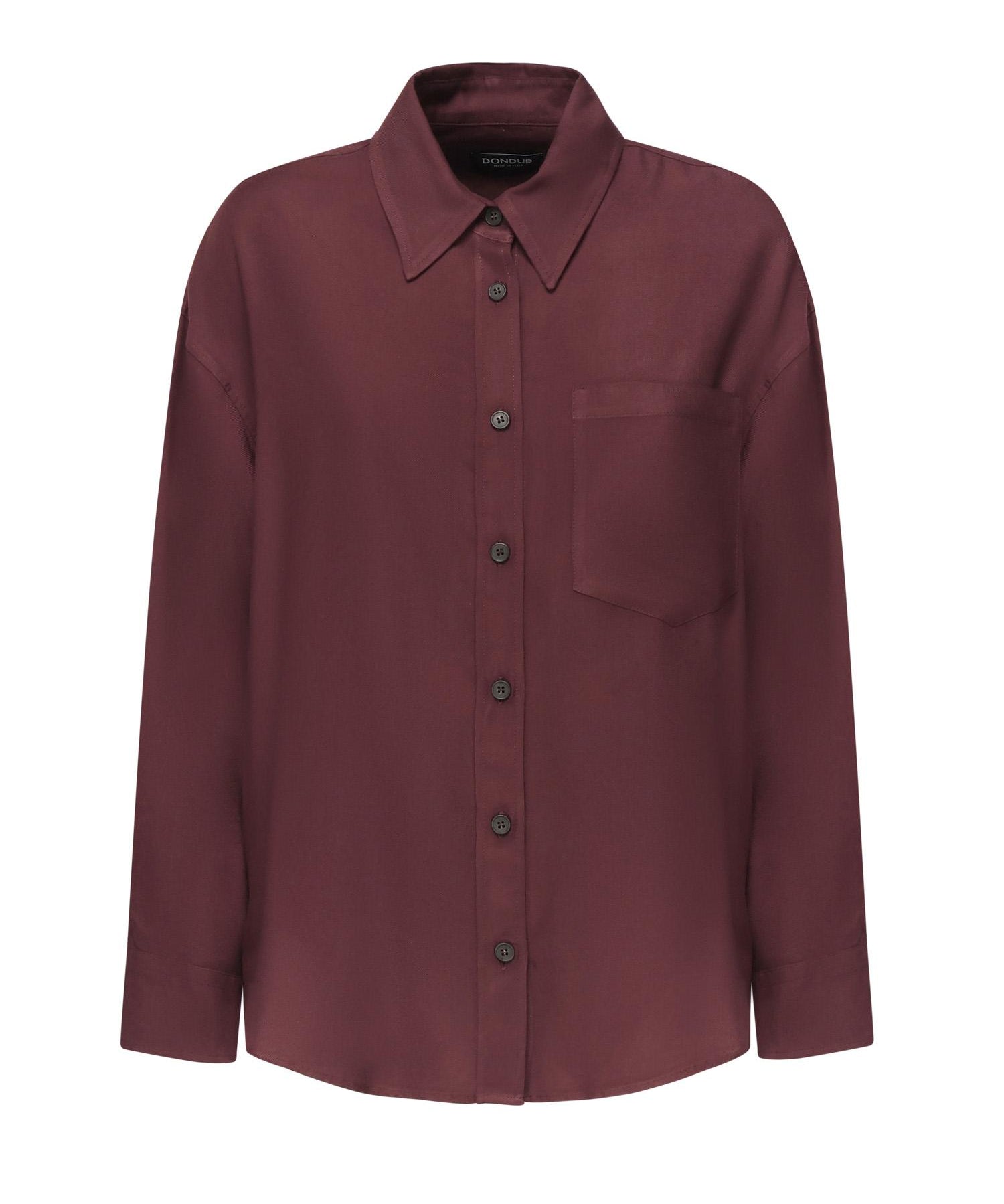 Camicia in levantina di viscosa DC375 IF0044D002O527 DONDUP 