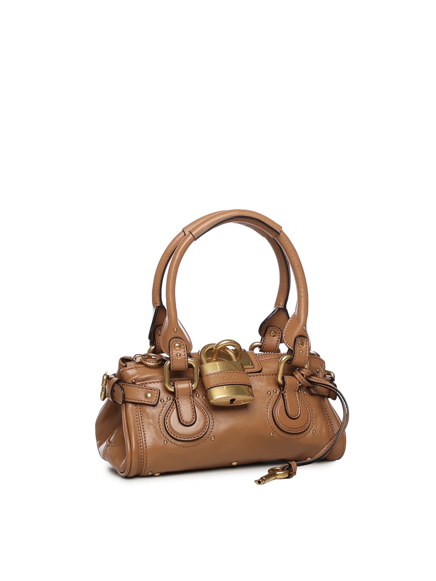 Borsa Paddington piccola in pelle granata CH26SS805P75 209 CHLOÉ 