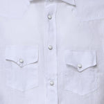 Camicia Savoy in lino SAVOY BIANCO GALIANO 
