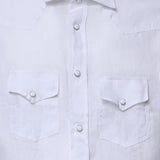 Camicia Savoy in lino SAVOY BIANCO GALIANO 