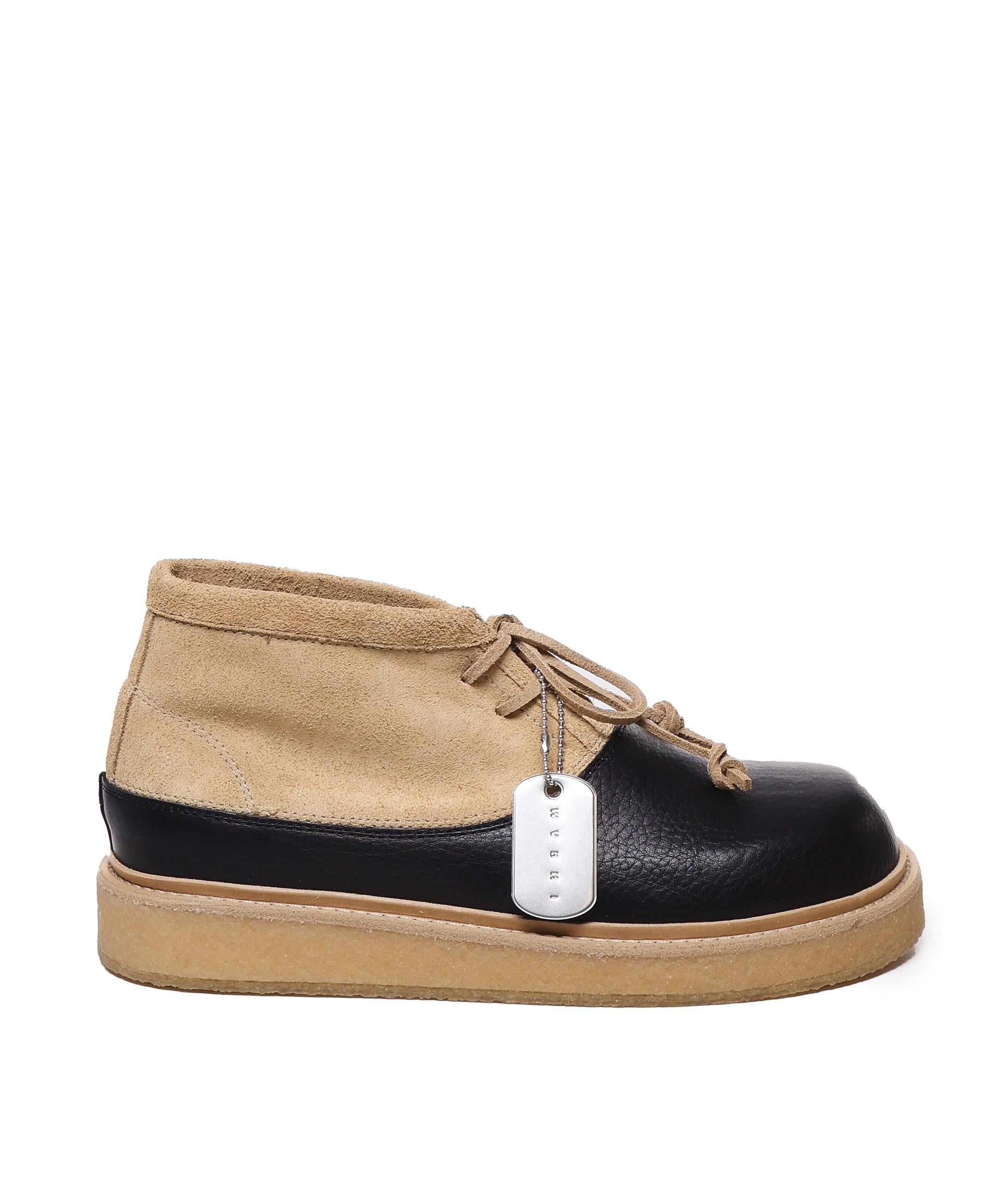 Tronchetto in pelle e suede TCMR006404 P7090ZO836 MARNI 